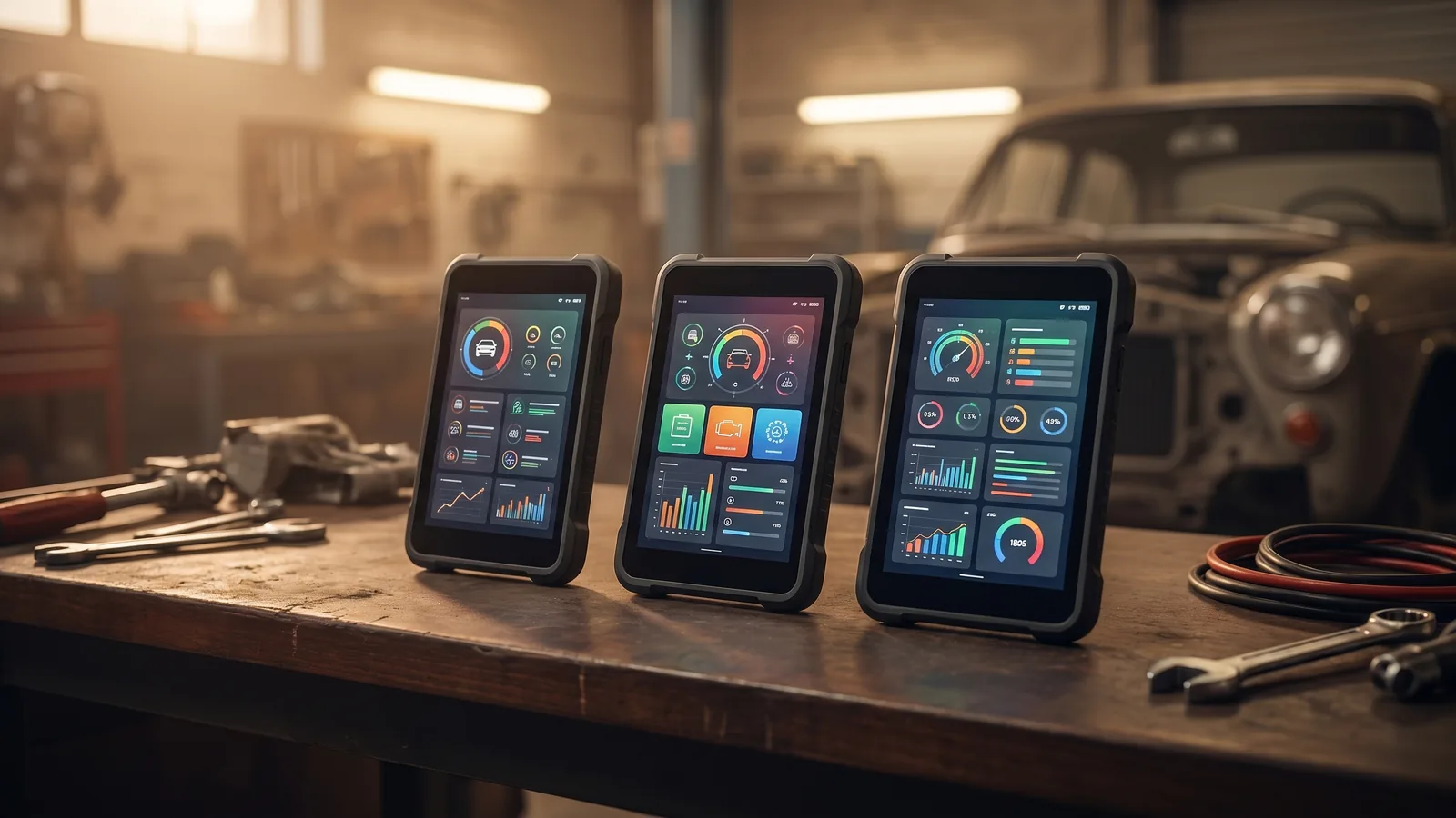 Valises de diagnostic Launch, Autel et iCarsoft côte à côte — comparatif des marques par InterCar