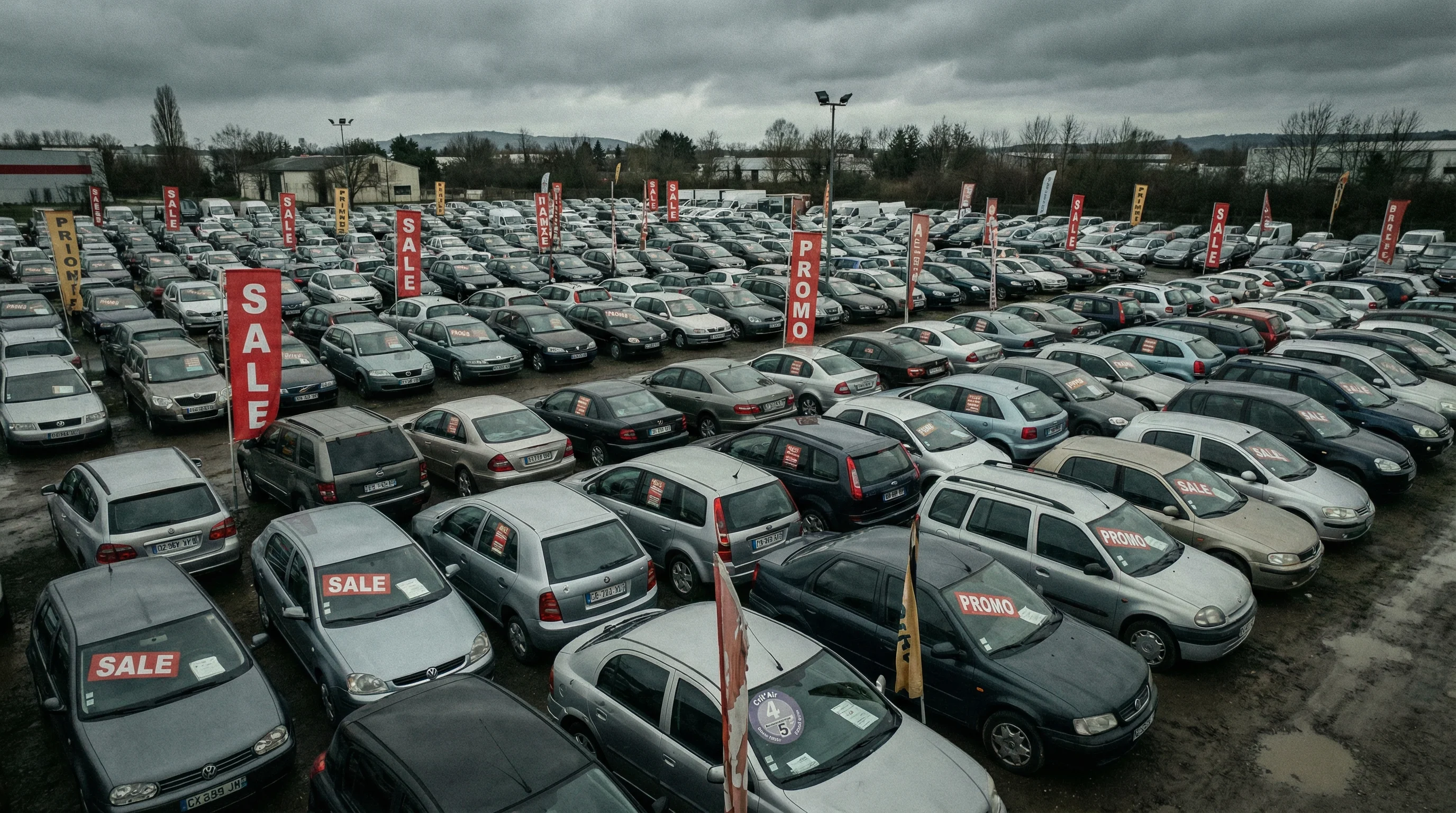 Parc de voitures diesel d'occasion en vente avec décote accélérée en 2026