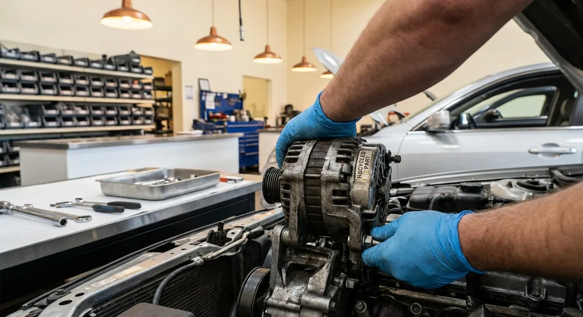 Montage de pièces détachées automobiles d'occasion - carrosserie, mécanique et optiques