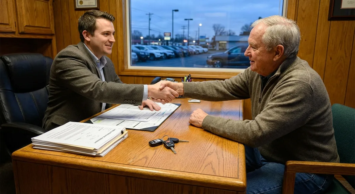 Transaction de rachat d'une voiture en panne - Évaluation professionnelle