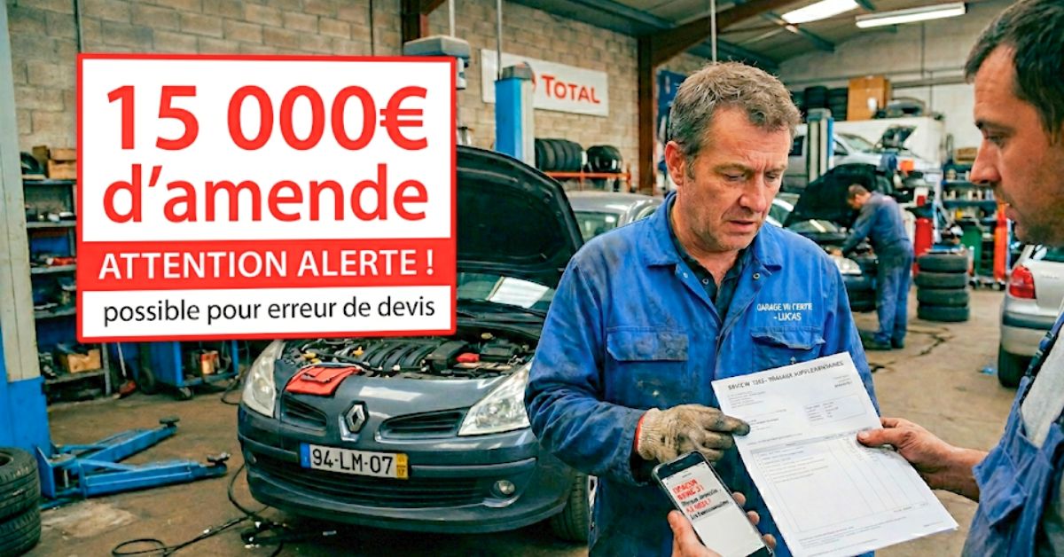 15 000 € d'amende, le piège du 2ᵉ devis que tous les garages doivent éviter — loi AGEC PIEC