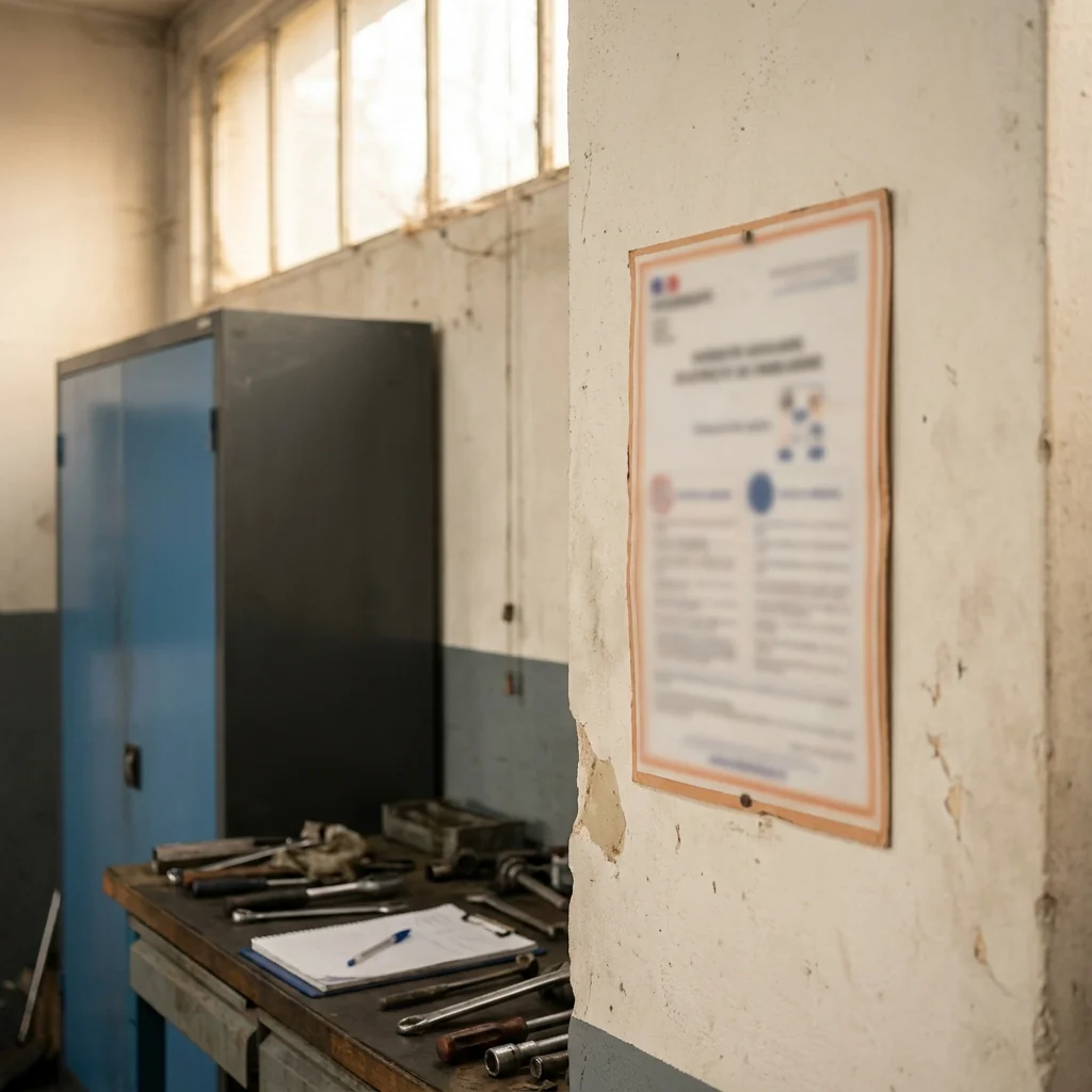 Atelier garagiste avec stock de pièces de réemploi PIEC