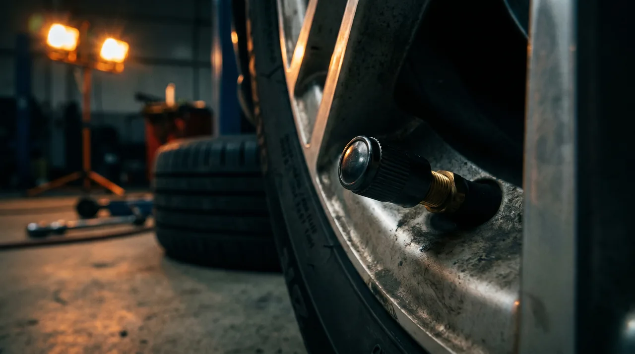 Capteur TPMS programmable universel monté sur une valve de roue de voiture