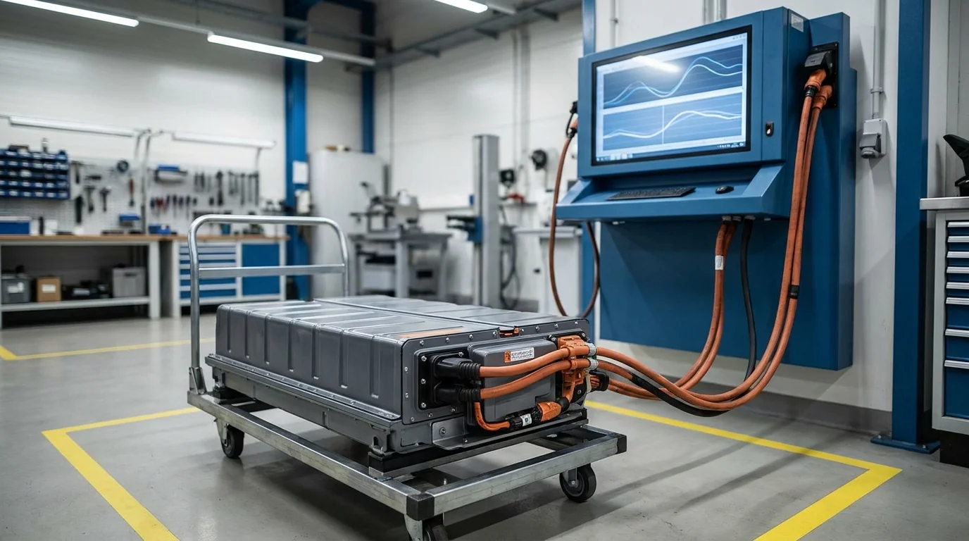 Banc de test batterie VE pour mesurer la capacité résiduelle des packs reconditionnés
