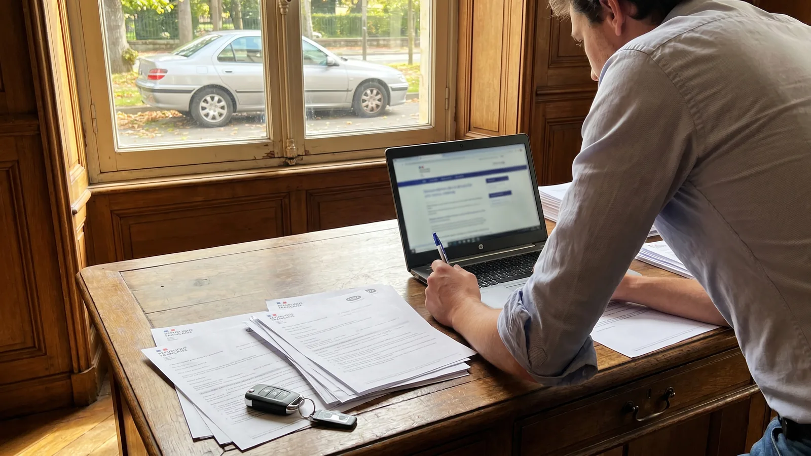 Démarches en ligne pour vendre une voiture et gérer la carte grise