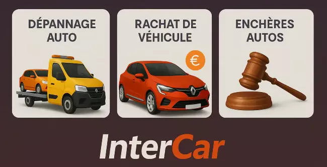 InterCar: Dépannage Auto - Rachat Voiture - Enchères Automobiles