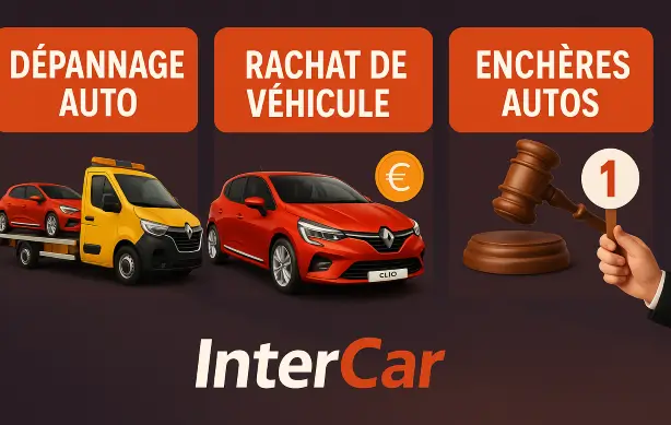 InterCar: Dépannage Auto - Rachat Voiture - Enchères Automobiles