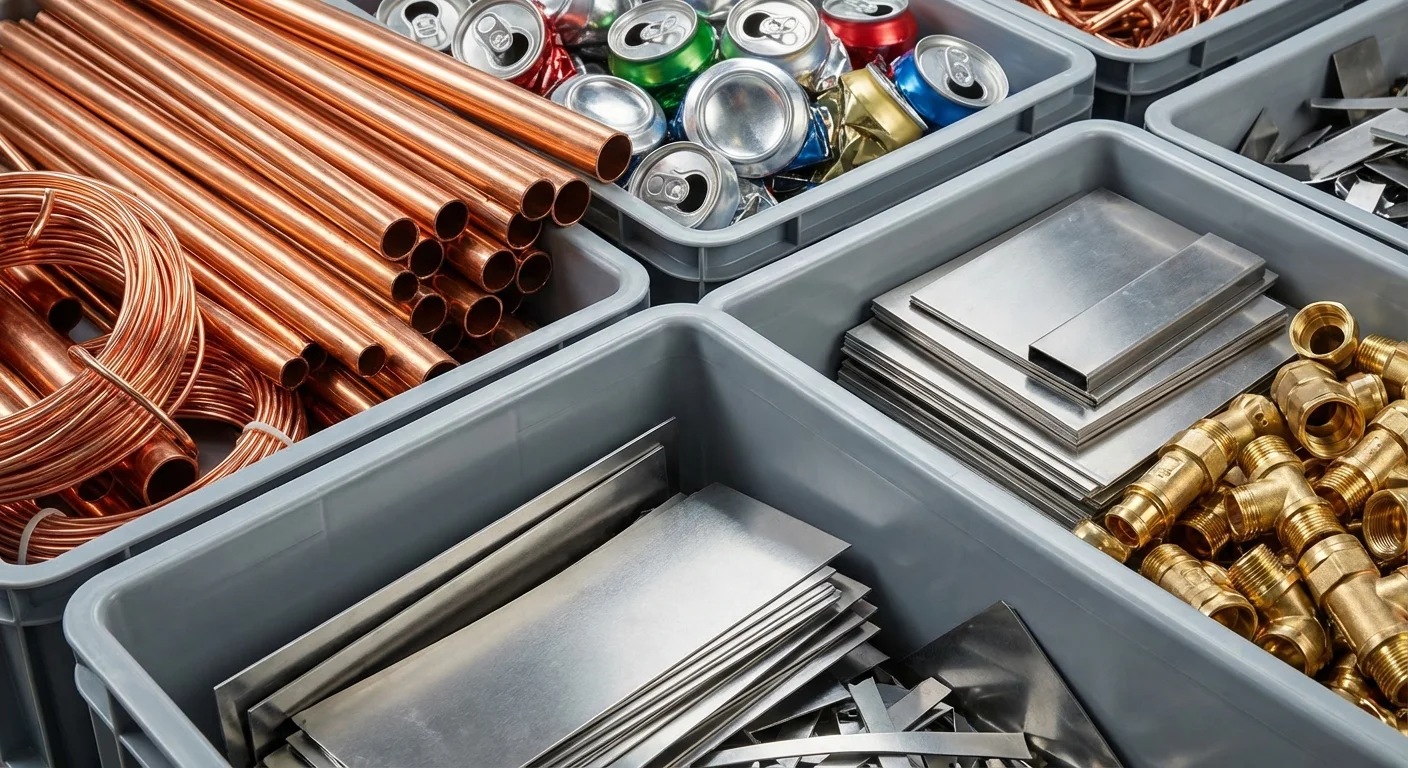 Rachat métaux non ferreux - cuivre aluminium inox laiton prix au kilo