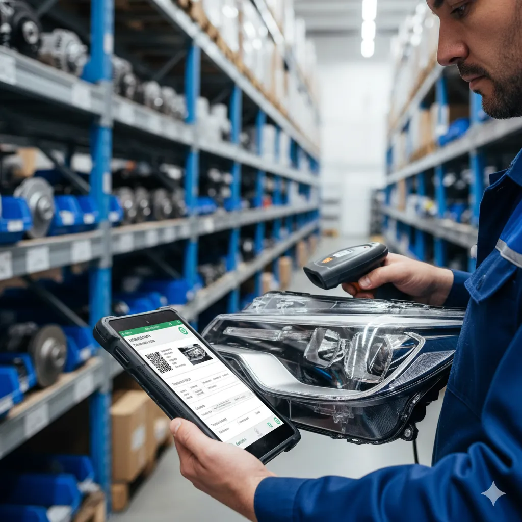 Stock pièces auto occasion