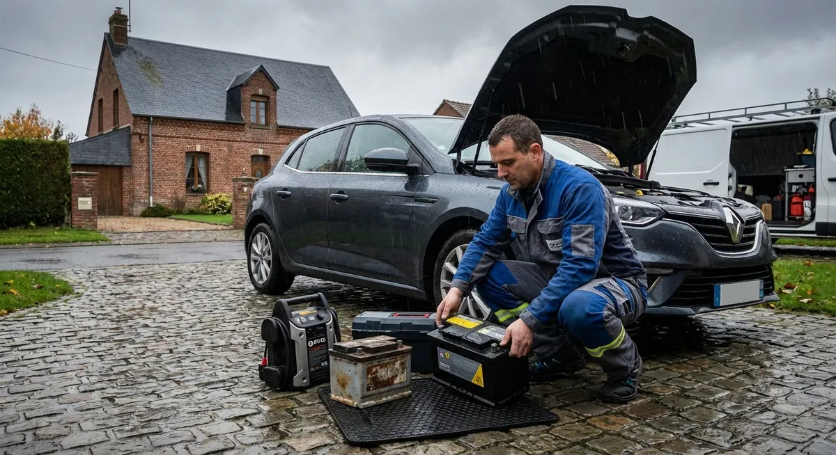 Changement de batterie auto à domicile dans le Nord de la France