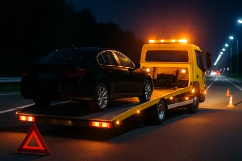 Illustration du transport de voiture longue distance – placeholder